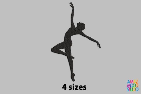 Ballerina 3: Delicate Holiday Charm for Seasonal Embroidery