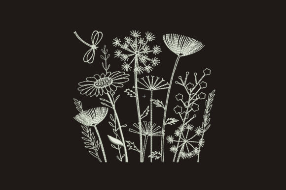 Flower Dandelion: A Craft Fair-Ready Embroidery Design
