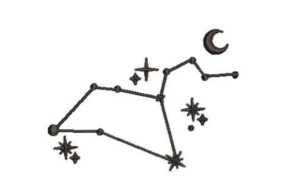 Star Constellation Embroidery Design